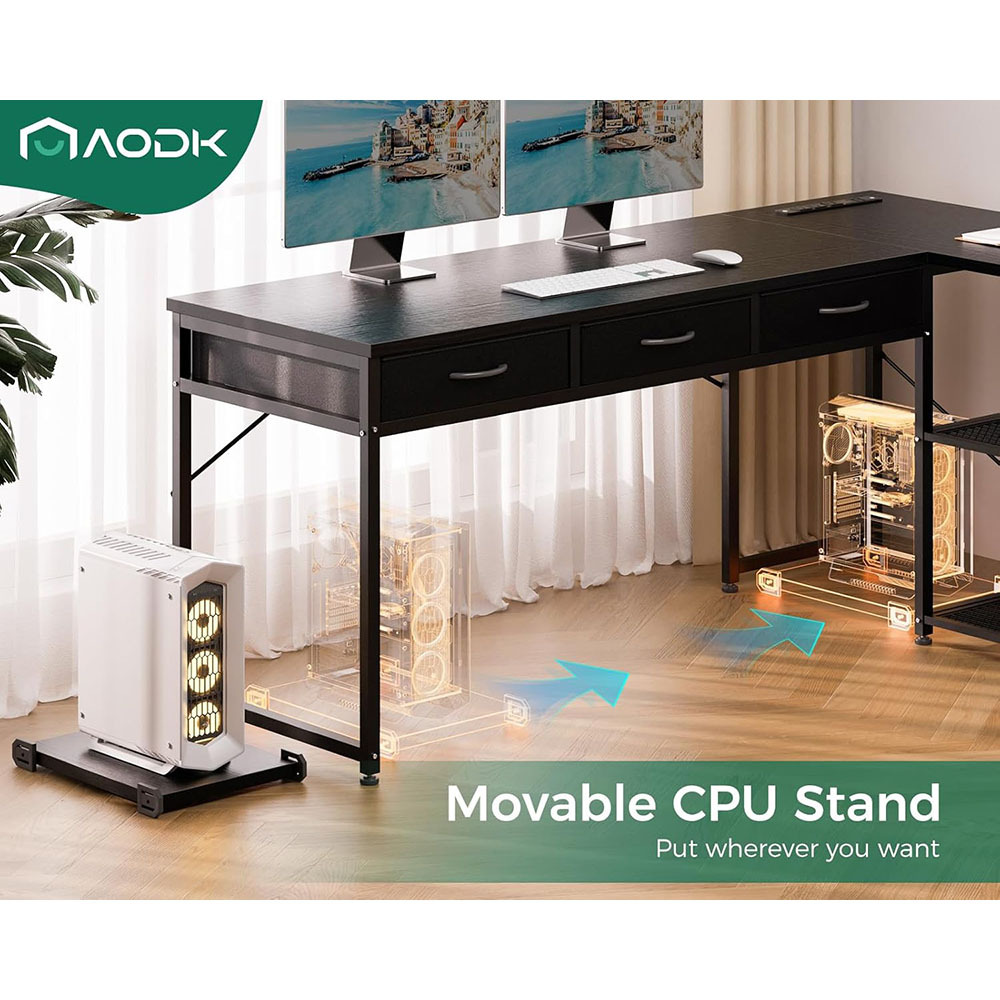 Nu-Deco L Shaped Office Desk MH24361