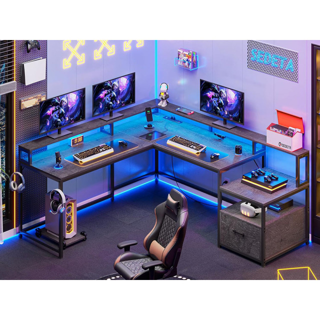 Nu-Deco L Shaped Office Desk MH24357