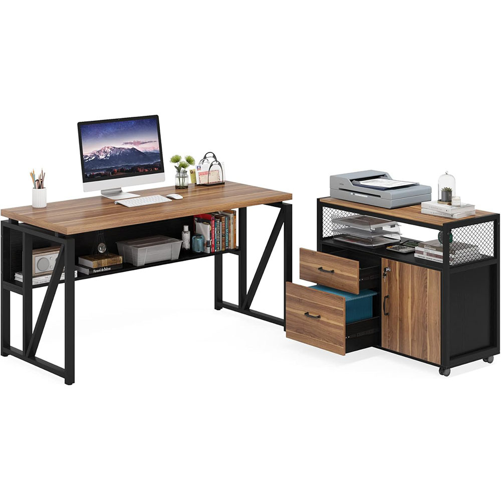 Nu-Deco L Shaped Office Desk MH24363