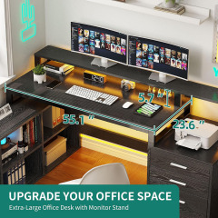 Nu-Deco L Shaped Office Desk MH24353