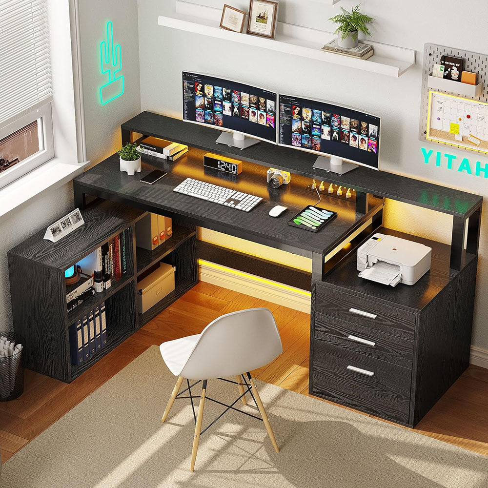 Nu-Deco L Shaped Office Desk MH24353