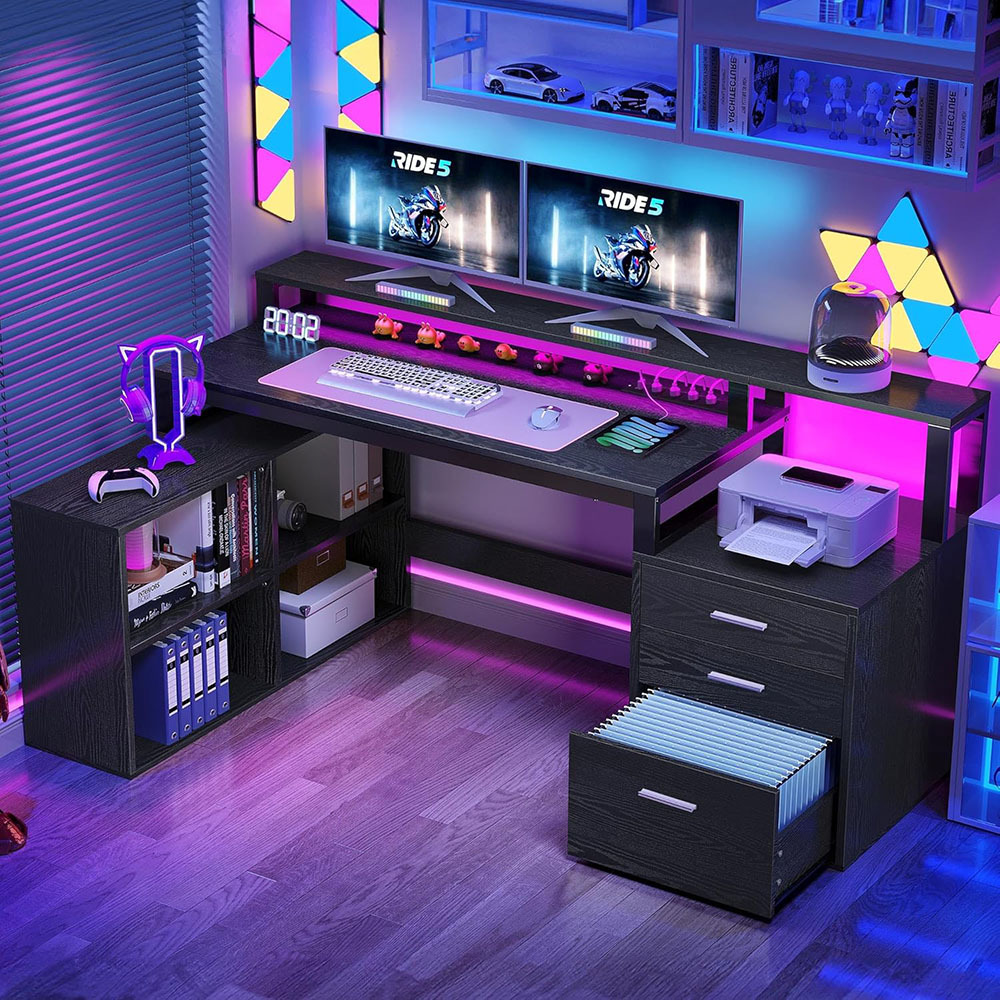 Nu-Deco L Shaped Office Desk MH24353