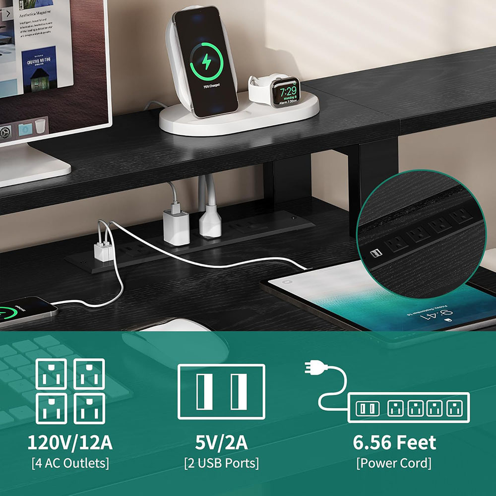 Nu-Deco L Shaped Office Desk MH24353