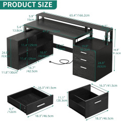 Nu-Deco L Shaped Office Desk MH24353