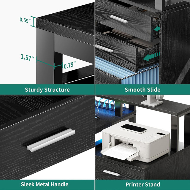 Nu-Deco L Shaped Office Desk MH24353