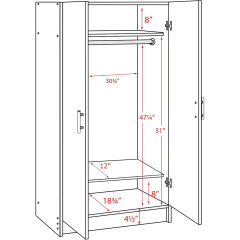 Nu-Deco wardrobe MH24377