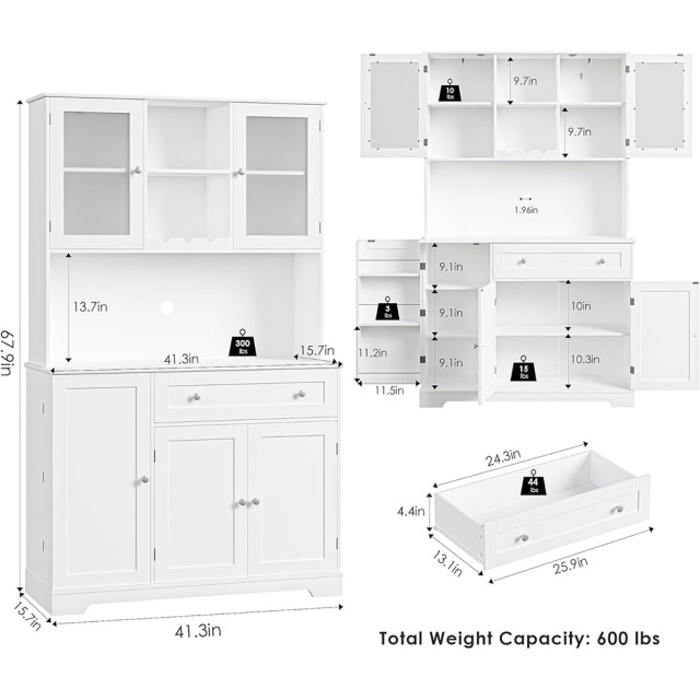 Nu-Deco Kitchen Pantry MH24183