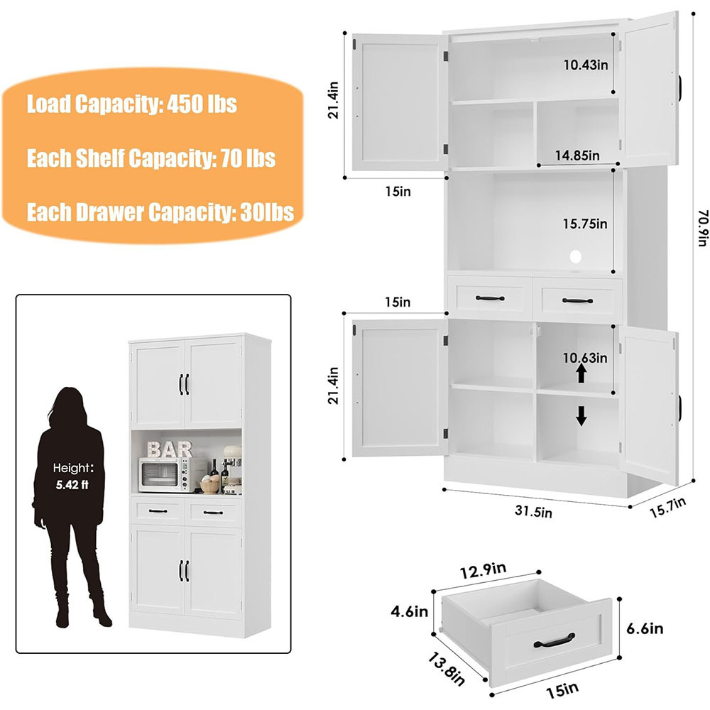 Nu-Deco Kitchen Pantry MH24178