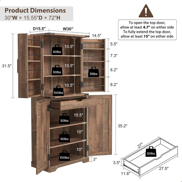Nu-Deco Kitchen Pantry MH24181