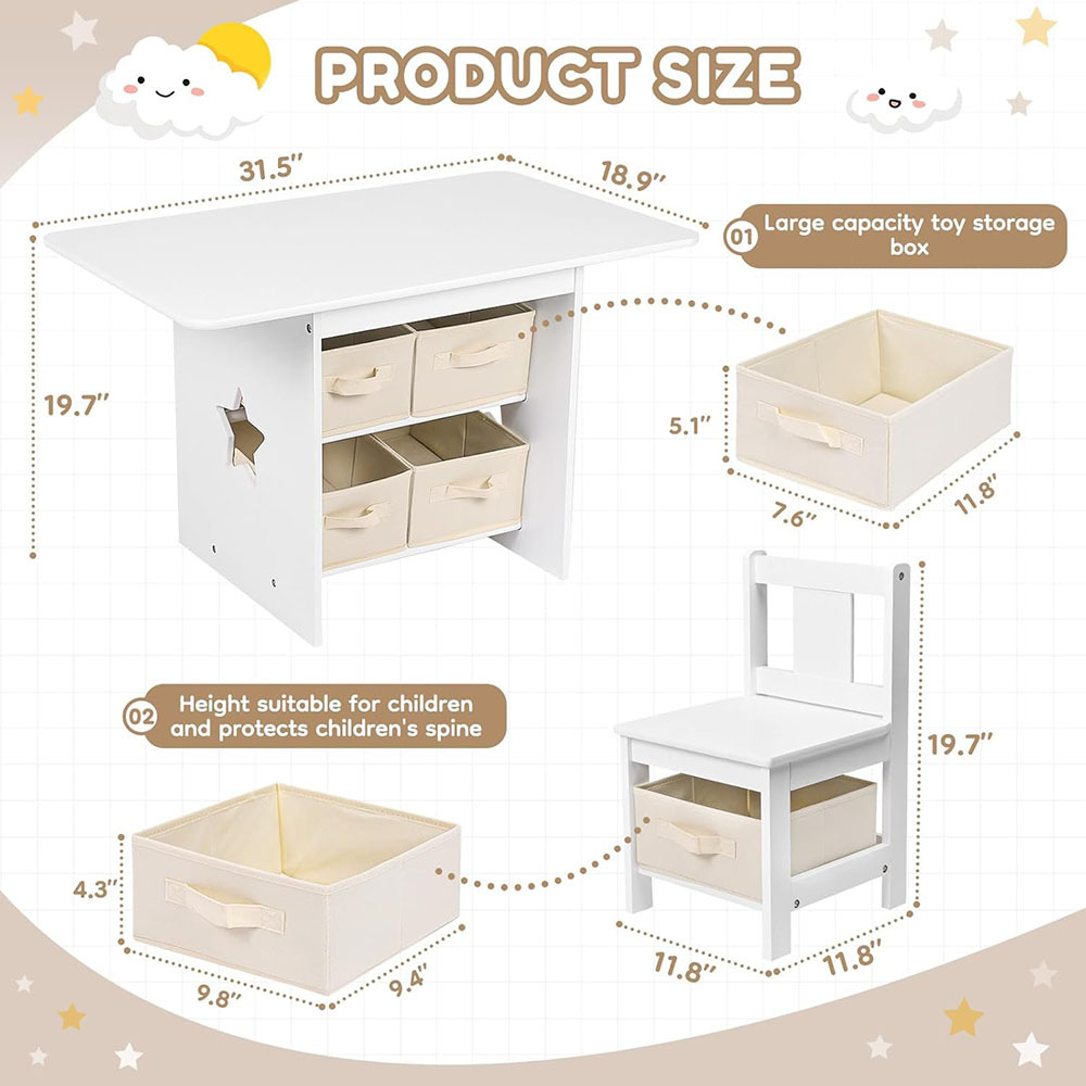 Nu-Deco Kids Table and Chairs MH24253