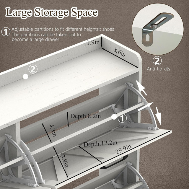 Nu-Deco Shoe Cabinet MH24390
