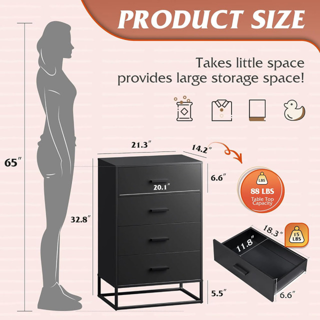 Nu-Deco Chest of Drawers MH24426