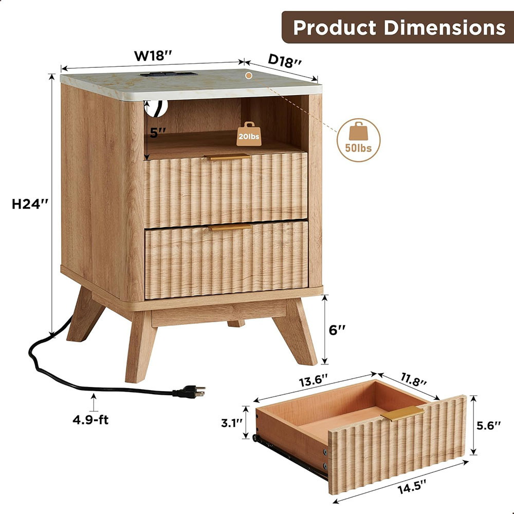 Nu-Deco Nightstand MH24421