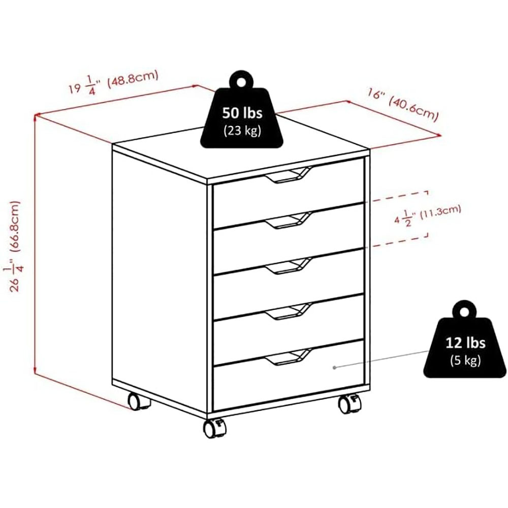 Nu-Deco Chest of Drawers MH24435