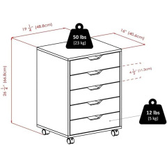 Nu-Deco Chest of Drawers MH24435