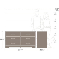 Nu-Deco Chest of Drawers MH24429