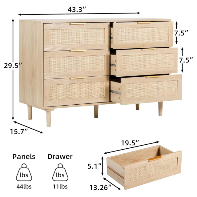 Nu-Deco Chest of Drawers MH24446