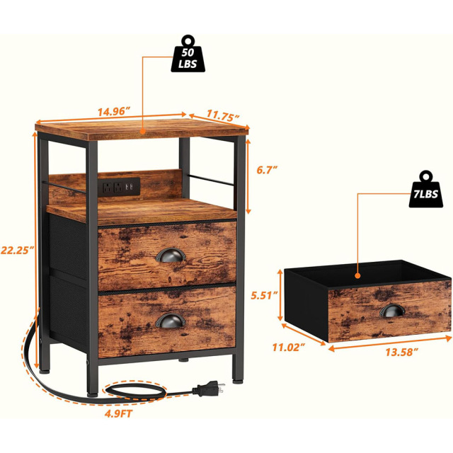 Nu-Deco Nightstand MH24476