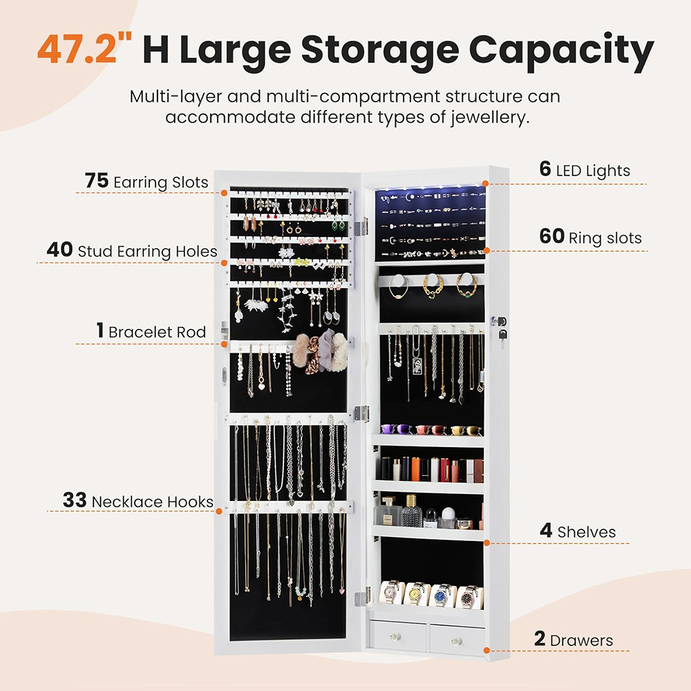 Nu-Deco Jewelry Armoire MH24565