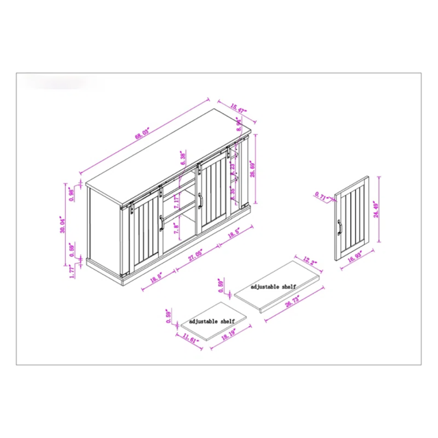 Nu-Deco TV Stand MH24686