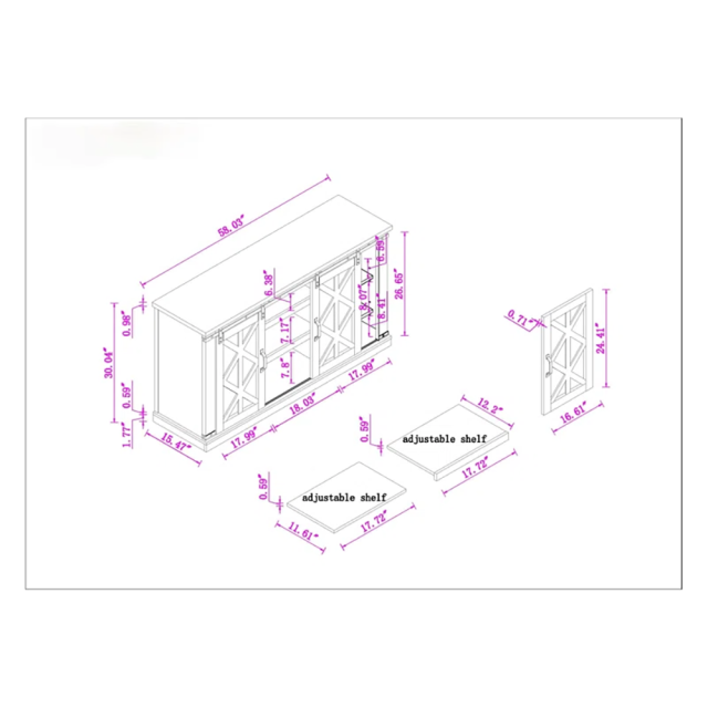Nu-Deco TV Stand MH24689
