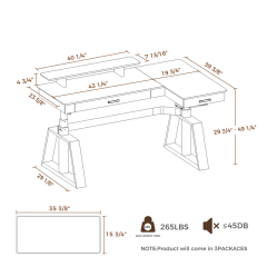 Nu-Deco Computer Desk MH25022