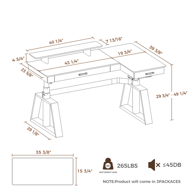 Nu-Deco Computer Desk MH25022