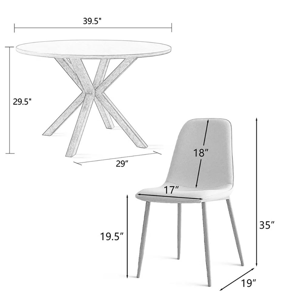 Nu-Deco Dining Set MH25052
