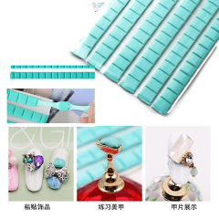 Nail plastic clay Manicure clay blue multifunctional plasticine nail plate fixed clay nail color plate jewelry display soil