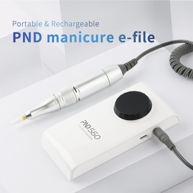 OEM New Arrival Nail Salon Equipment Rechargeable Liquid Crystal Display Portable Brushless Drill Machine 35000rpm