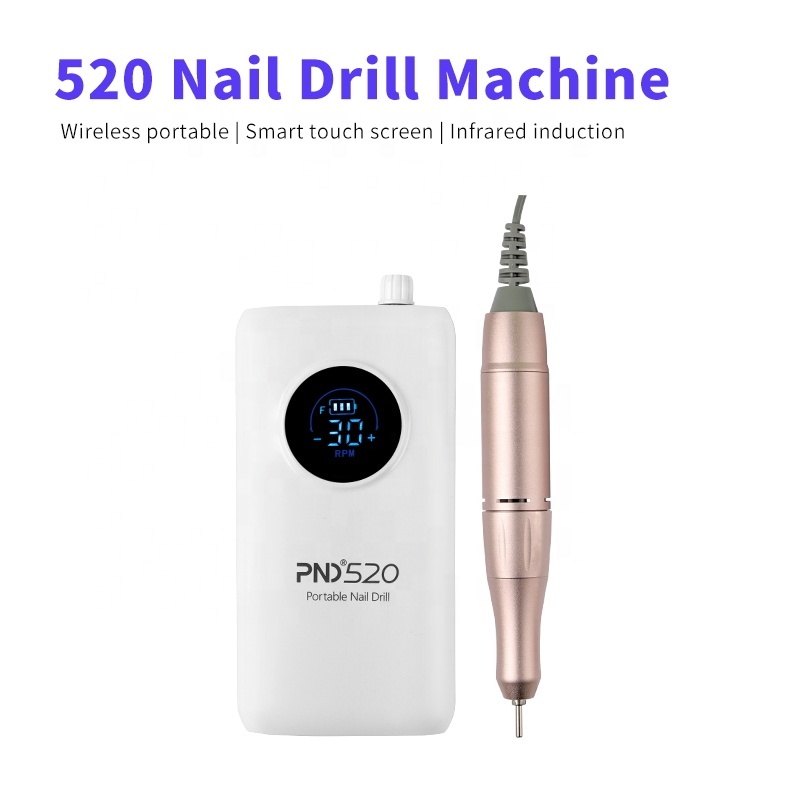 SNRQI High Quality Rechargeable Nail Drill 18W High Power 30000rpm Low Noise Portable Nail Drill Machine