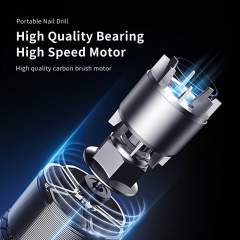 OEM New Arrival Nail Salon Equipment Rechargeable Liquid Crystal Display Portable Brushless Drill Machine 35000rpm