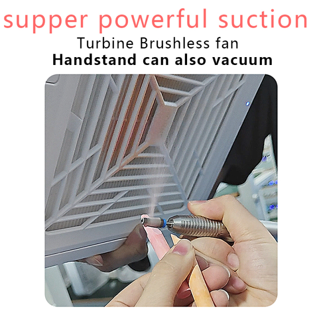 Nail Dust Collector Fan Turbine Brushless fan Handstand can also vacuum Max speed:12000RPM Drones can use fans