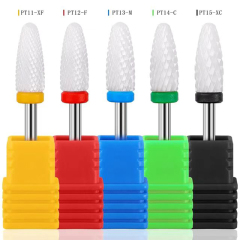 1pcs Ceramic Nail Drill Bit For Electric Drill Machine 3/32" Shank Milling Cutter Fast remove Acrylic or Hard Gel