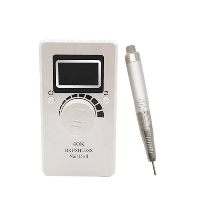 Brushless Cordless Nail Drill Machine 40000RPM Portable Nail Drill Electric with Hook Recargable Nail Drill Professional