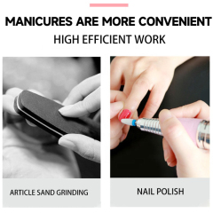 Brushless Cordless Nail Drill Machine 40000RPM Portable Nail Drill Electric with Hook Recargable Nail Drill Professional