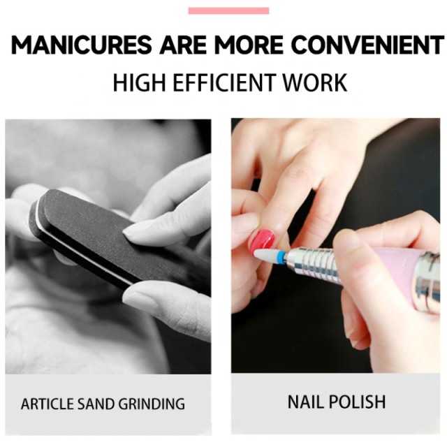 Brushless Cordless Nail Drill Machine 40000RPM Portable Nail Drill Electric with Hook Recargable Nail Drill Professional