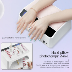 178W high power uv led nail lamp for two hands rechargeable with 28800mah battery hand pillow iv lamp for nails