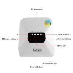 Newest Fashionable 48W 30Pcs Led Light Beads Cordless Rechargeable Uv Led Nail Lamp