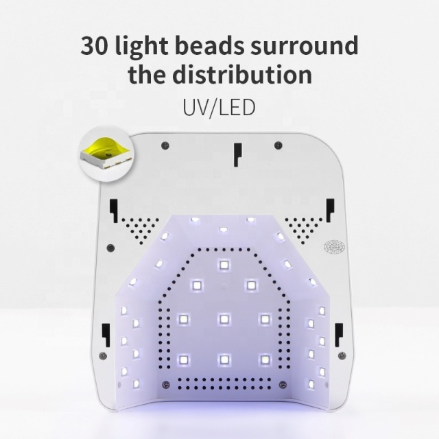Newest Fashionable 48W 30Pcs Led Light Beads Cordless Rechargeable Uv Led Nail Lamp