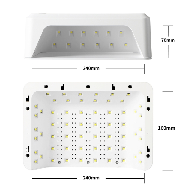 New Innovative 2 In 1 UV Lamp For Nails 72W High Power Nail Equipments UV Lamp
