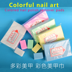 Nail Polish Remover Pads Custom Logo 400/600/630Pcs Lint Free Nail Wipes Nail Art Gel Polish Remover Cotton Pads Nail Wipe