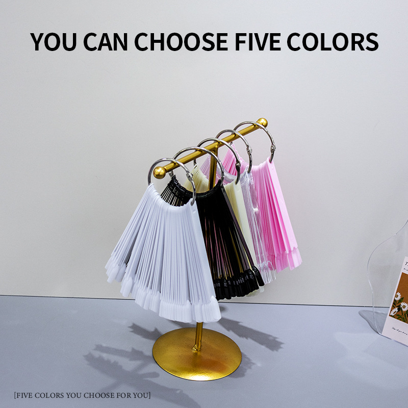 50 Tips ABS Ring Chart Nail Polish Showcase Swatches Nail Color Display Card Fot Nail DIY