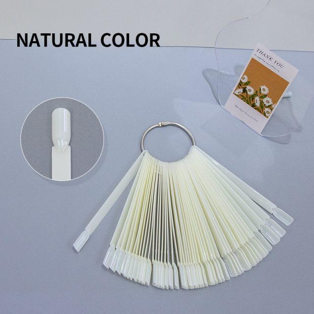 50 Tips ABS Ring Chart Nail Polish Showcase Swatches Nail Color Display Card Fot Nail DIY