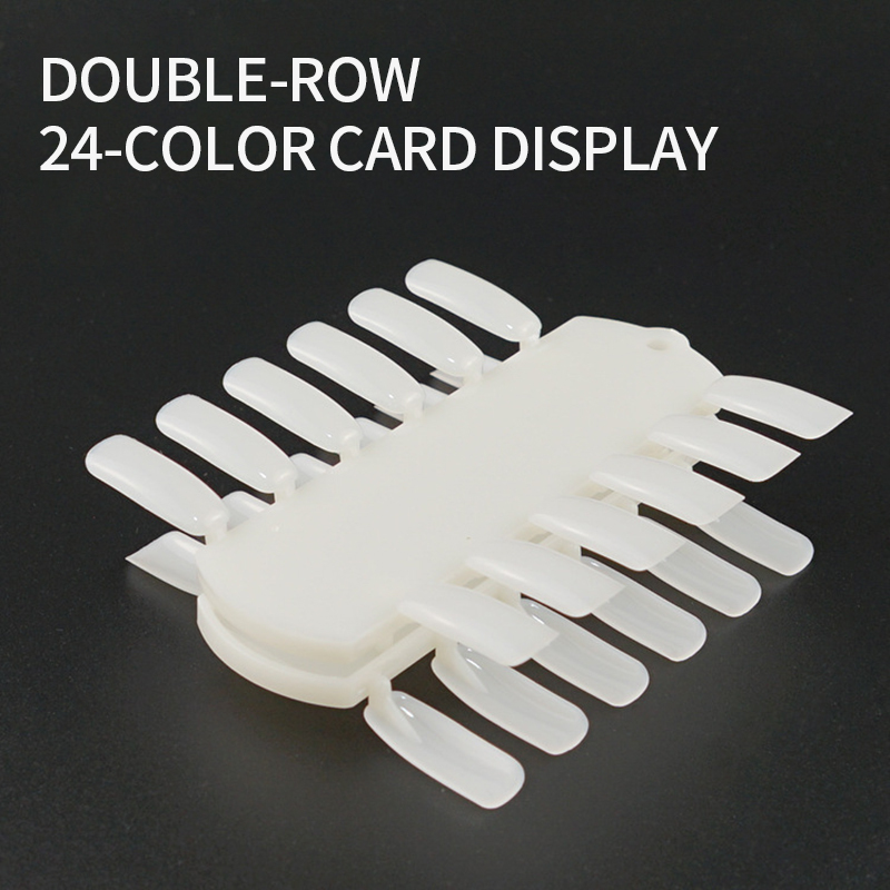 Manicure nail plate double-row nail plate color card sample shows fake nails patch shell transparent practice nail plate