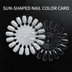 Practice Wheel UV Gel Round Board Tool Acrylic Manicure Mold Nail Polish Color Display