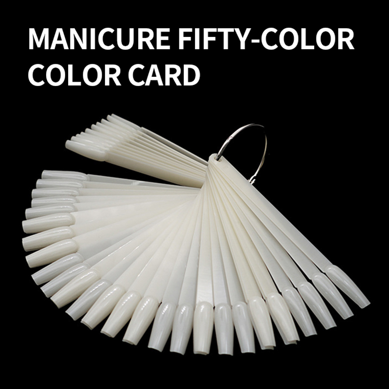 High Quality Ballerina 50pcs Nail Tips Nail Gel Polish Color Chart With Ring For Nail Display Book
