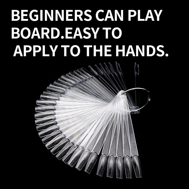 High Quality Ballerina 50pcs Nail Tips Nail Gel Polish Color Chart With Ring For Nail Display Book