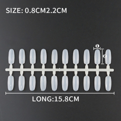 New Trend 240 Colors Nail Art Card Display Model Color Card Round Head Nail Tips Big Empty Bottom Color Card