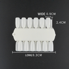 Manicure nail plate double-row nail plate color card sample shows fake nails patch shell transparent practice nail plate